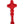 CRUCIFIX OF CHRIST CANDLE - RED