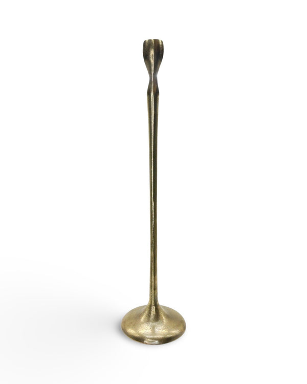 FLUTE CANDLE STAND GOLD