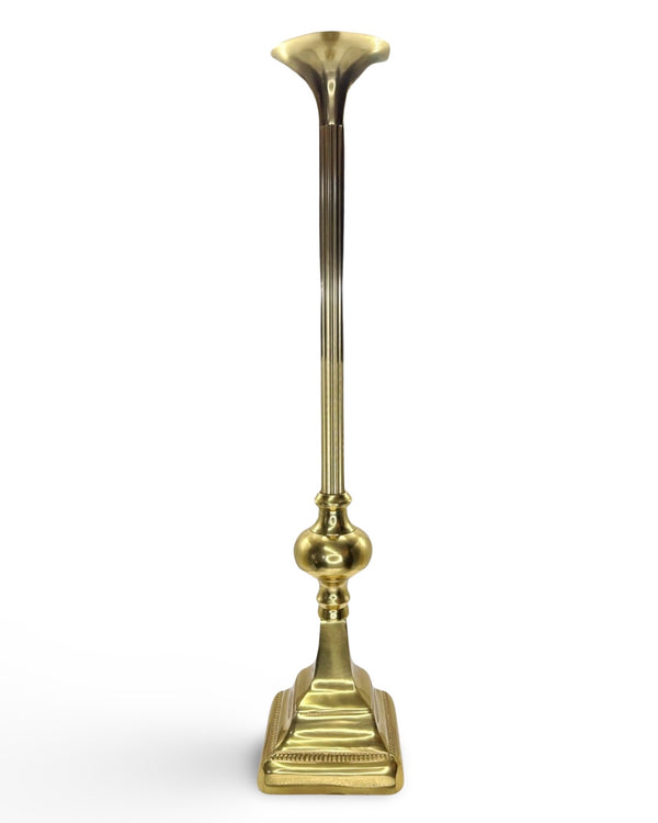 GRECO GOLD COLUMN CANDLE STAND LARGE