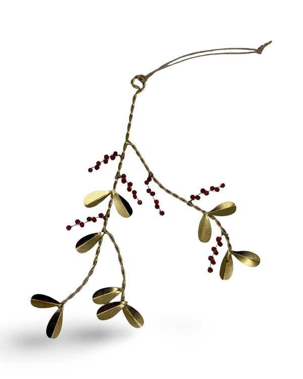 GOLD BERRY BRANCH ORNAMENT