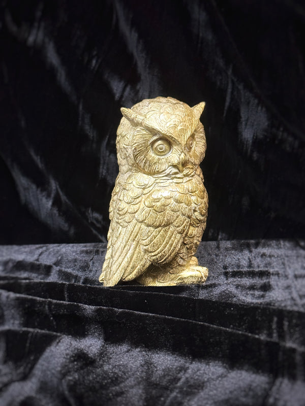 ANTIQUE GOLD OWL